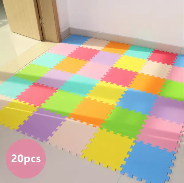 Large Soft Foam EVA Kids Floor Mats Jigsaw Tiles Interlocking Garden Gym  Play