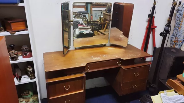DRESSING TABLE By E. Gomme For G Plan Mid Century Oak
