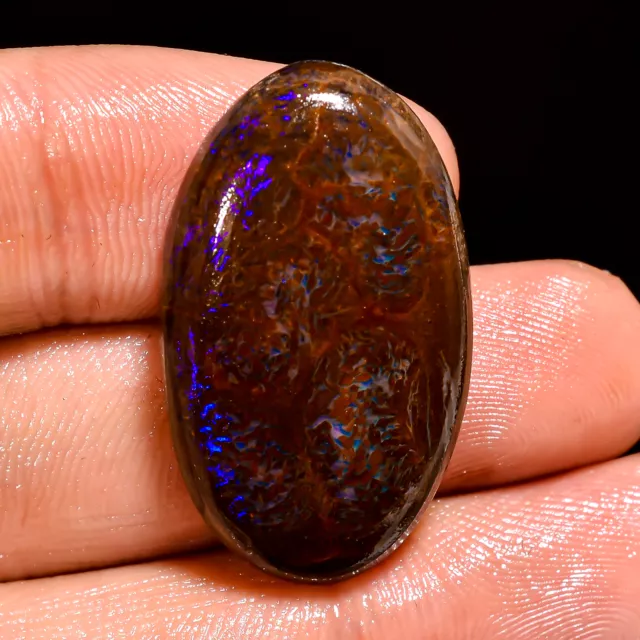 Australian Koroit Boulder Opal Natural Loose Gemstone Oval Cabochon 34.5 Ct.