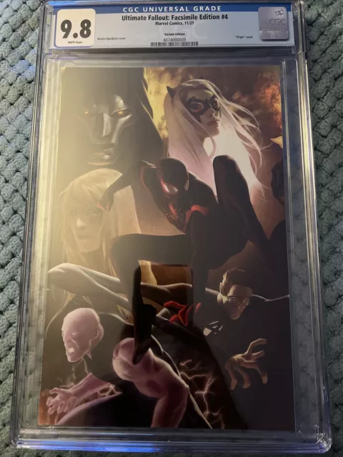 Ultimate Fallout #4 CGC 9.8 Djurdjevic Facsimile Virgin Variant Miles Morales!!!