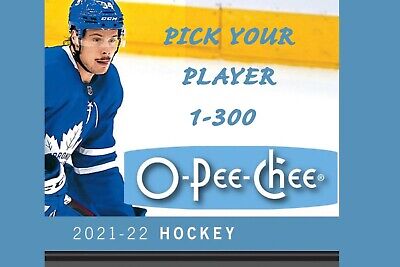 21-22 2021/22 O-Pee-Chee OPC Hockey Base Cards 1-300 - Pick Your Player