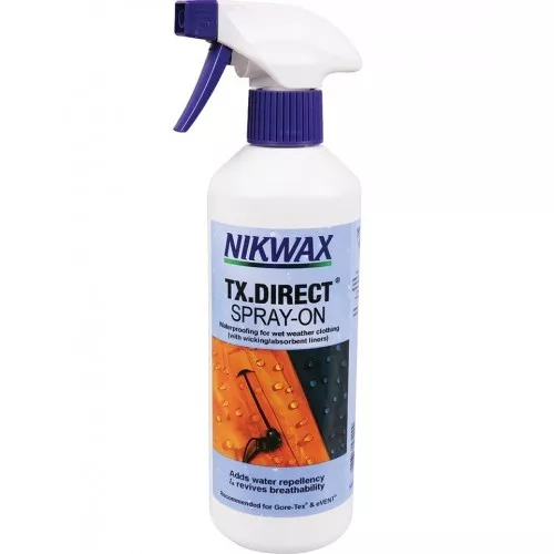 Nikwax TX Direct 500ml Spray + 1Ltr Refill Waterproofer Outdoor Jacket Clothing