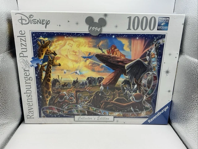RAVENSBURGER DISNEY COLLECTOR'S Edition The Lion King 1000 Pieces ...