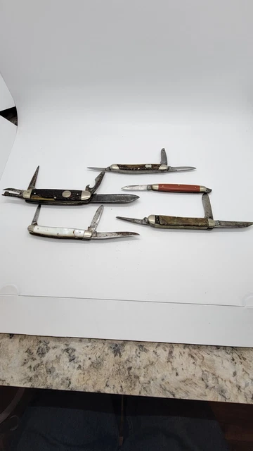 Vintage Remington Pocket Knife Lot Of 5 For Parts Repair