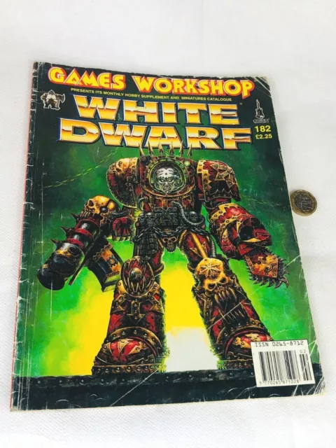 WHITE DWARF ISSUE 182 Magazine Games Workshop Warhammer 40K LOTR
