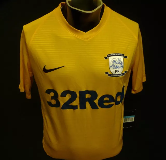 Preston North End Football Shirt 2019 / 2020 Away Nike Size M New Old Stock