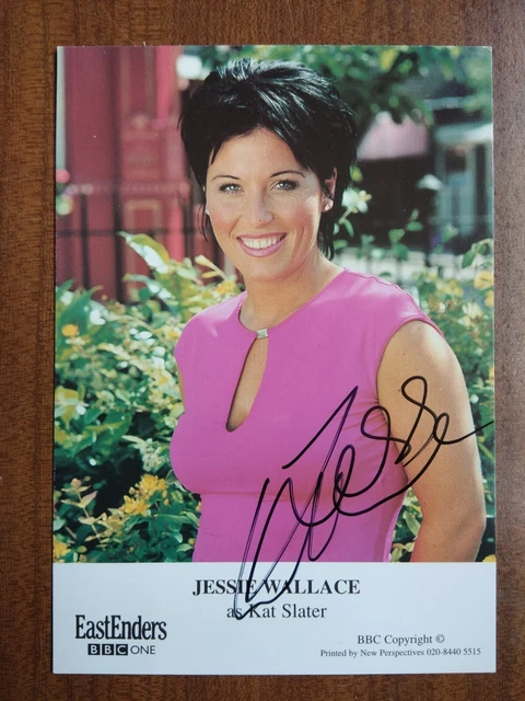 JESSIE WALLACE *Kat Slater* EASTENDERS HAND SIGNED AUTOGRAPH FAN CAST PHOTO CARD