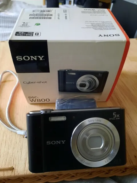 Sony Digital camera Cyber Shot DSC-W800 with 128mb memory card.