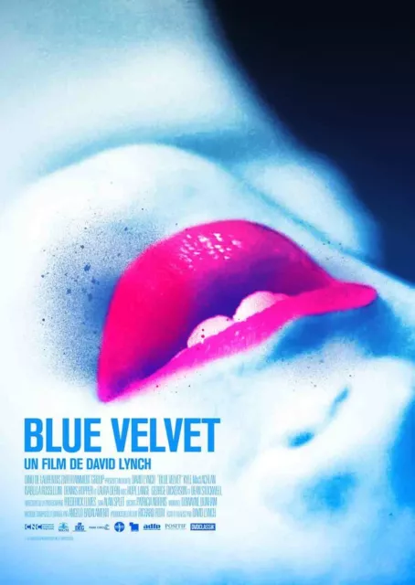 BLUE VELVET Affiche Cinéma ROULEE 60 x 40 cm Movie Poster DAVID LYNCH