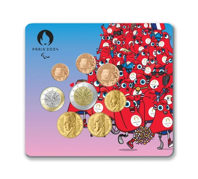 Mini-set De Monnaie "Look Des Jeux" Paris 2024 - Série Complète 1c à 2€ - N°484/500