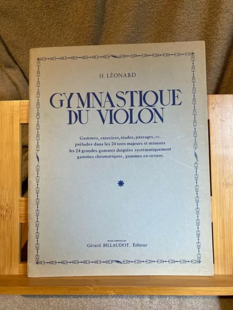 Hubert Léonard Gymnastique du violon méthode partition éditions Billaudot