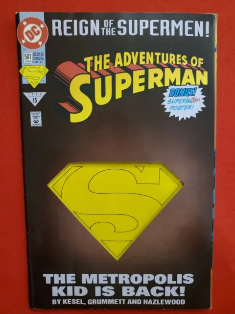 Adventures Of Superman Comic Magazine June #501 Book Dc Comics Metropolis Kid