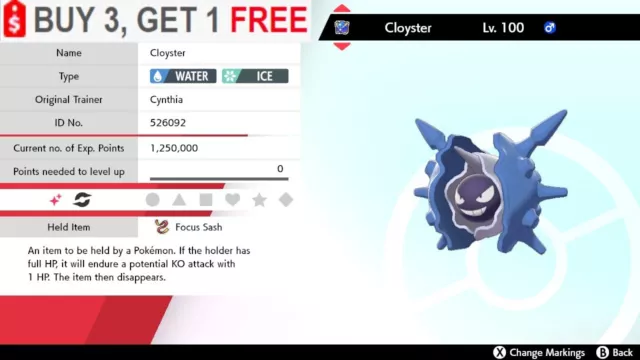 ✨Shiny Cloyster✨Pokemon Sword and Shield Perfect IV🚀Fast Delivery🚀