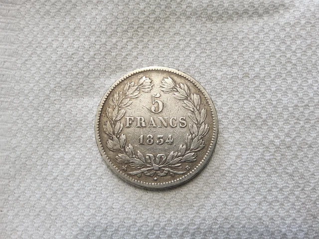 Bague Pièce De Monnaie 5 Francs Louis Philippe En Argent + Pendentif - Neuf - AntiqueCoinRings