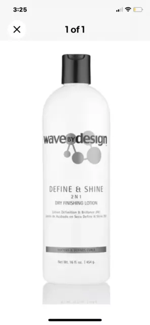 DESIGN ESSENTIALS Wave by Design Dry Finishing Lotion, 16 oz.