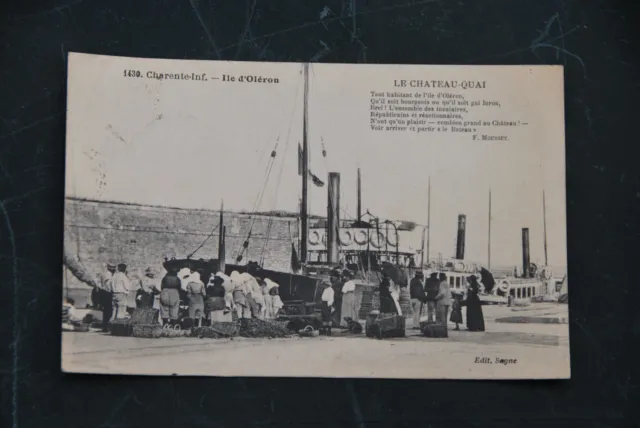 CPA-carte postale ancienne  ILE D´OLERON QUAI DU CHATEAU edit sagne 1938