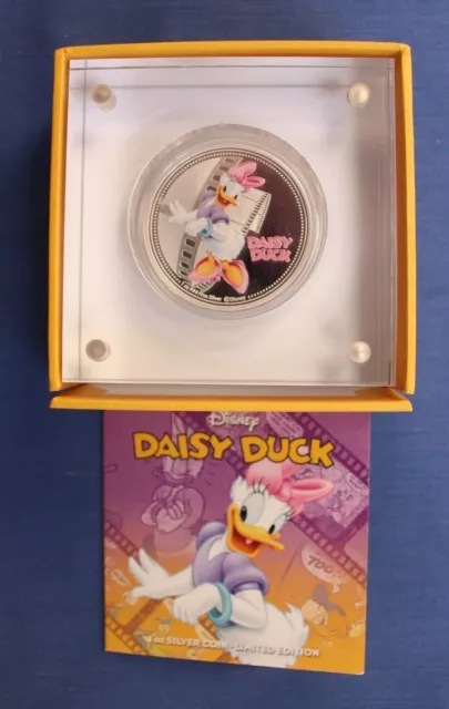 2014 Niue 1oz Silver Proof $2 coin "Mickey & Friends - Daisy" in Case with COA