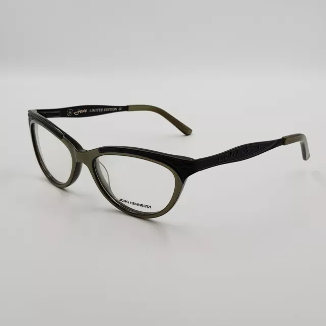 JONO HENNESSY Australia Womens 8250 / 340 Olive Cat Eye Glasses Frame 52.5/17 2