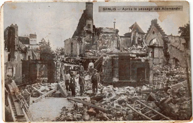 MILITARY CPA Senlis-After the Passage of the Germans (316957)