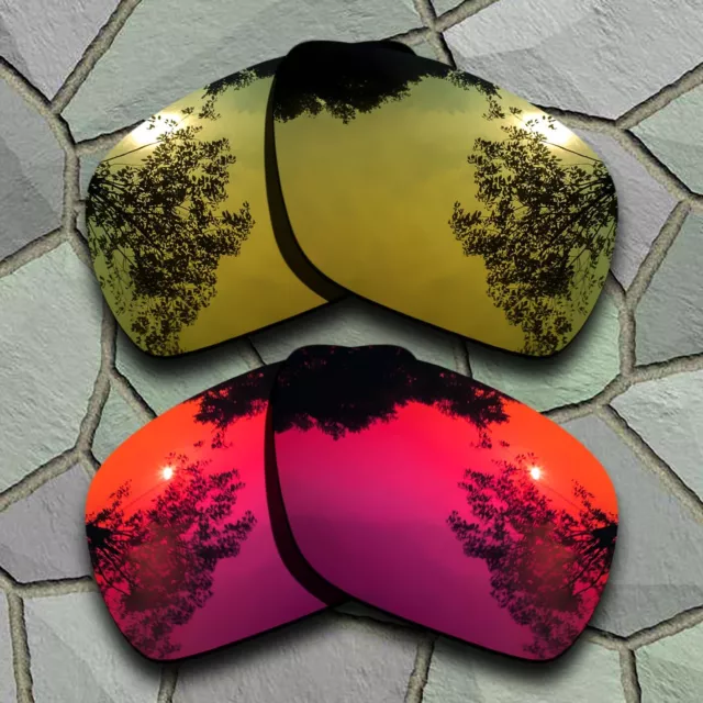 Yellow Golden&Violet Red Polarized Lenses Replacement For-Oakley Dispatch 1