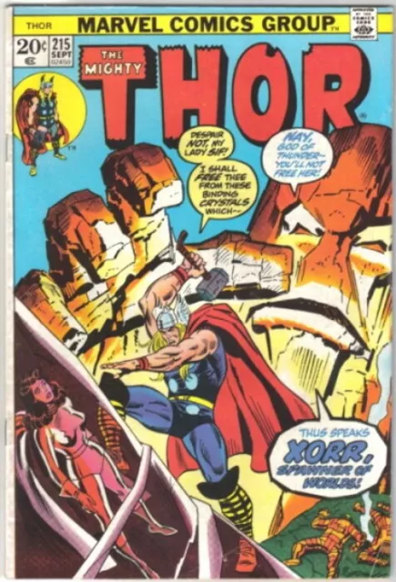 The Mighty Thor Comic Book #215 Marvel Comics 1973 FINE