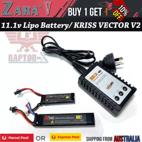 Upgrade 11.1v Lipo Battery Gel Blaster Toy LeHui KRISS-Vector-V2 JM Gen 8 J8 OZ