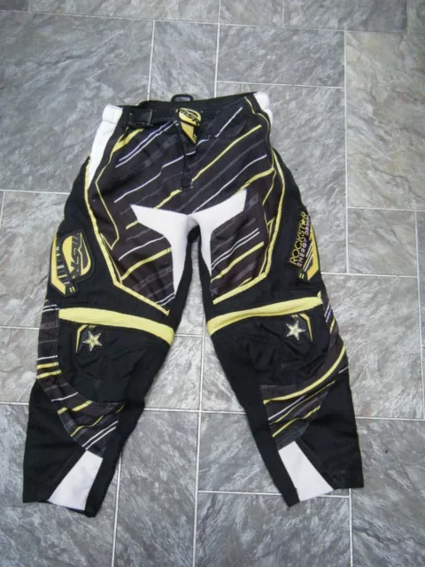 MSR ~ Childs Black, Yellow & White Motorcross/Bike Trousers ~ Size 22