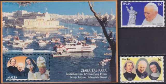 Malta 2001 Religion, The Visit of Pope John Paul II MNH**
