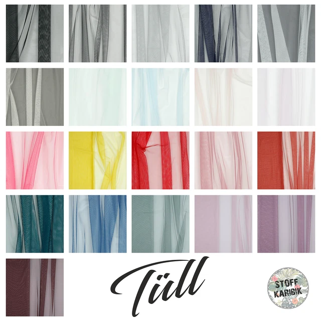 Tessuto tulle merce al metro mesh morbida larghezza 150 cm tessuto tulle decorazione rete 21 colori cucito