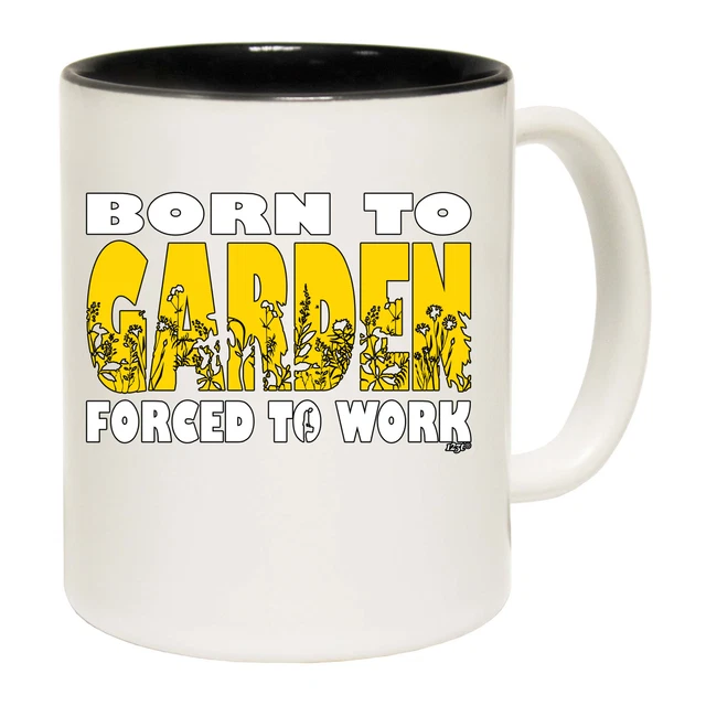 Born To Garden - Funny Novelty Coffee Mug Mugs Cup - Gift Boxed