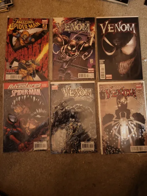 Spider-man And Venom Comic Book Bundle x6 comics