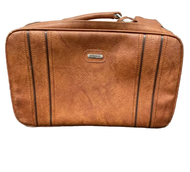 Samsonite leather suitcase vintage outlet