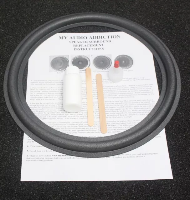 Single Foam Surround Repair Kit For JL AUDIO 12W3 12W3v2 12" Speaker Subwoofer