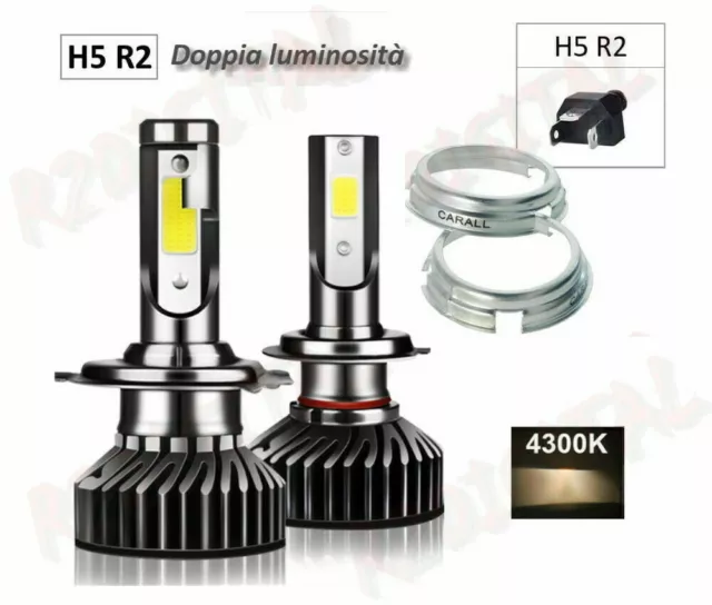 LAMPADINE LED AUTO H4 H5 4300K BIANCO LUNARE LUCI HID per FIAT 500 126  EPOCA EUR 44,98 - PicClick IT