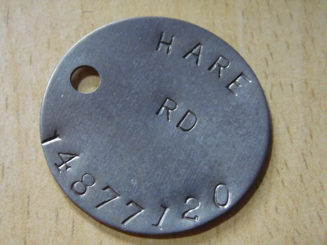 WW2 RELIC DOGTAG ww2 RAC RTR Recce Replacement from GSC - HARE 120 EUR ...
