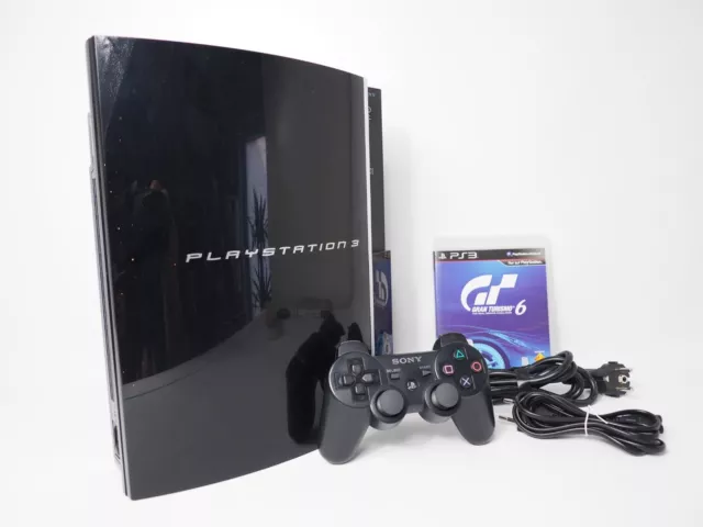 Sony PlayStation 3 FAT Konsole mit Controller PS3 Schwarz 80GB CECHK04 v.Händler