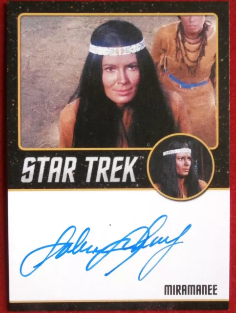 STAR TREK TOS 50th SABRINA SCHARF - Hand-Signed LIMITED EDITION Autograph Card