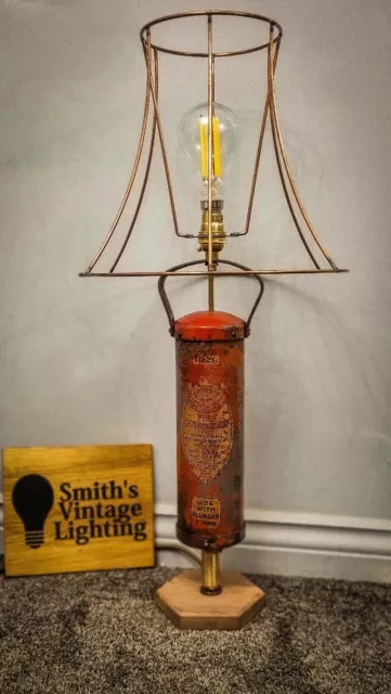 🙂 Vintage Feuerlöscher 1929 Essex London UK 🙂 🙂 Must See maßgeschneiderte Lampe