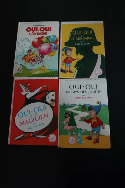 Lot de 4 livres OUI-OUI d'Enid Blyton - Bibliothèque rose  Titres dans l'annonce