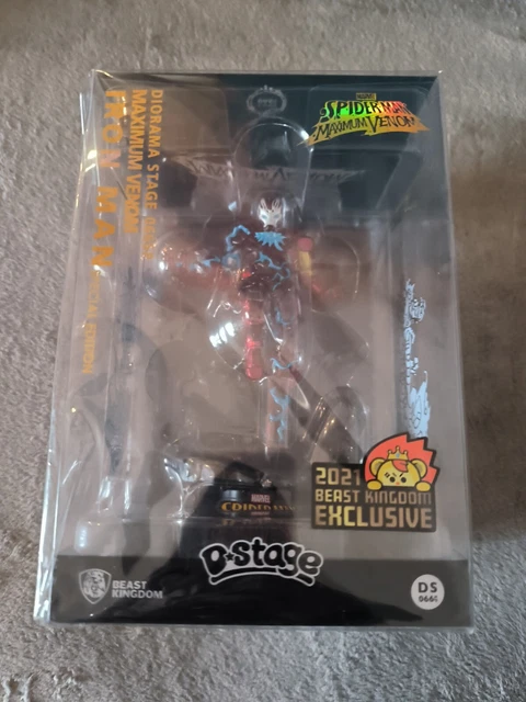 Figurine Marvel Spider-Man Maximum Venom – Iron Man édition Spéciale Beast Kingdom