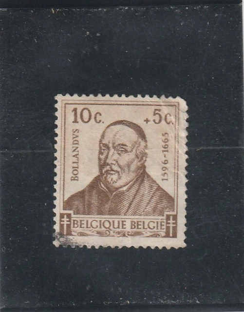 L5597 BELGIQUE timbre Y&T N° 593 de 1942 " J Bolland " Oblitéré