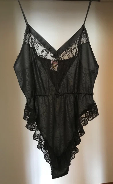 Body Orsacchiotto Vintage In Nylon Taglia 14