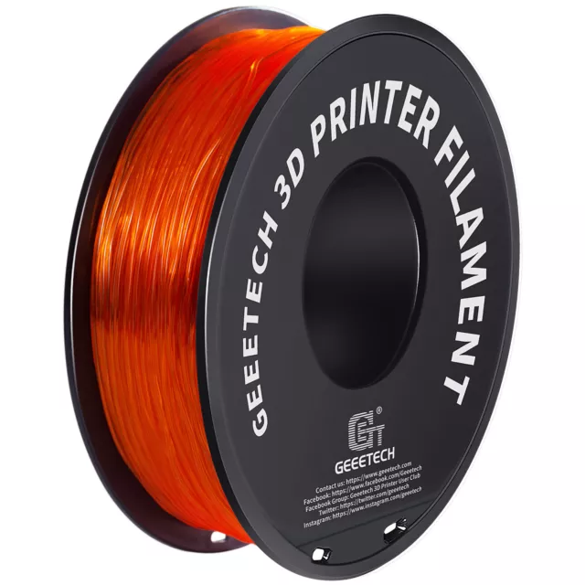 Geeetech 1kg/Rolle 1,75mm TPU Filament für 3D Drucker Orange Verbrauchsmaterial