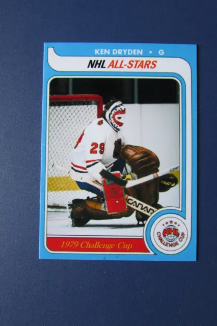 KEN DRYDEN  CUSTOM  CHALLENGE CUP  All-Stars  Style  1979-80  MONTREAL CANADIENS