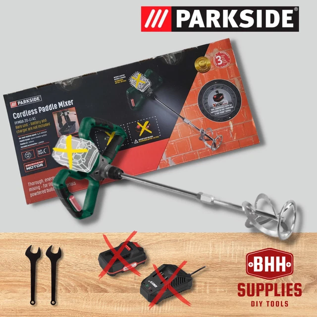 PARKSIDE 20 V Mixer paddle senza fili per materiali da costruzione