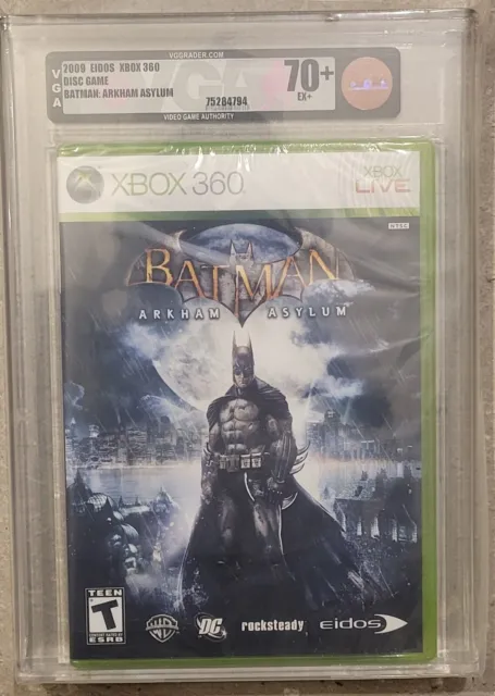 Batman Arkham Asylum VGA Graded Xbox 360 Sealed Video Game NEW Not WATA CGC UGK