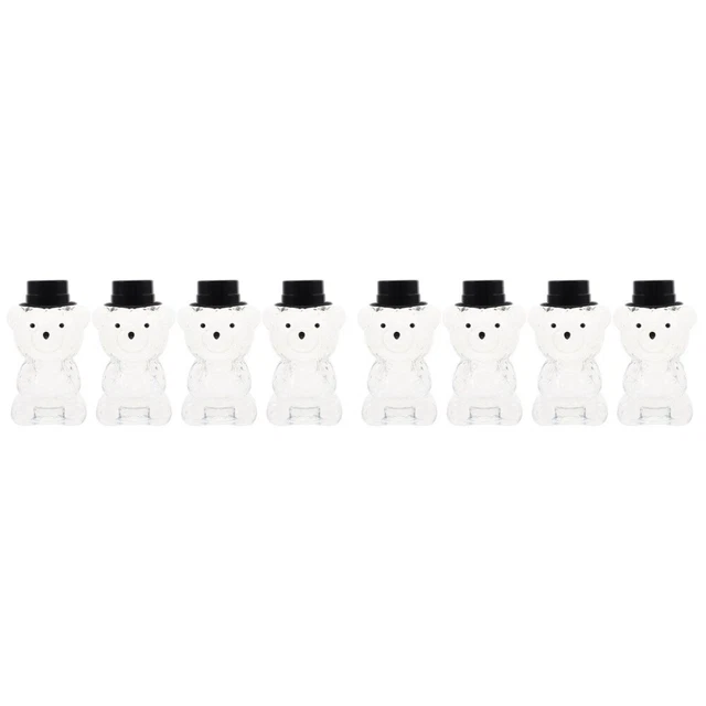 8 piezas Botella de Jugo Creativa Botella de Té de Leche Contenedor de Bebidas de Fiesta