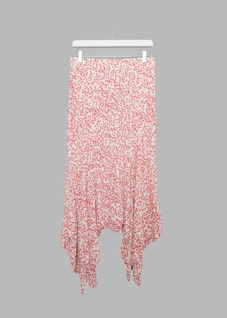 Ganni goldstone crepe egret sale
