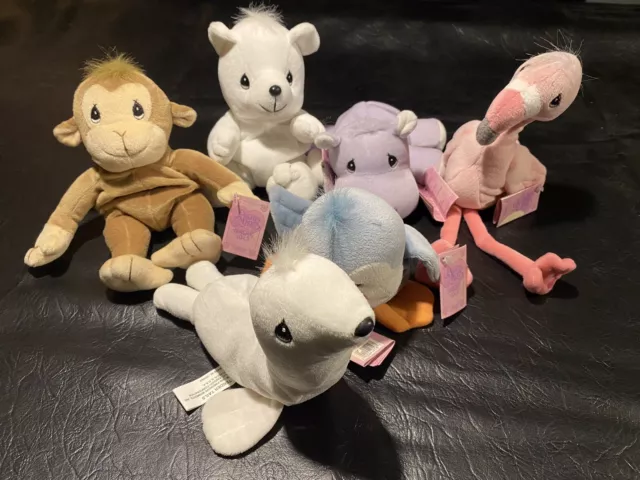 Precious Moments Tender Tails Zoo Animals Seal Penguin Monkey Bear Hippo Plush