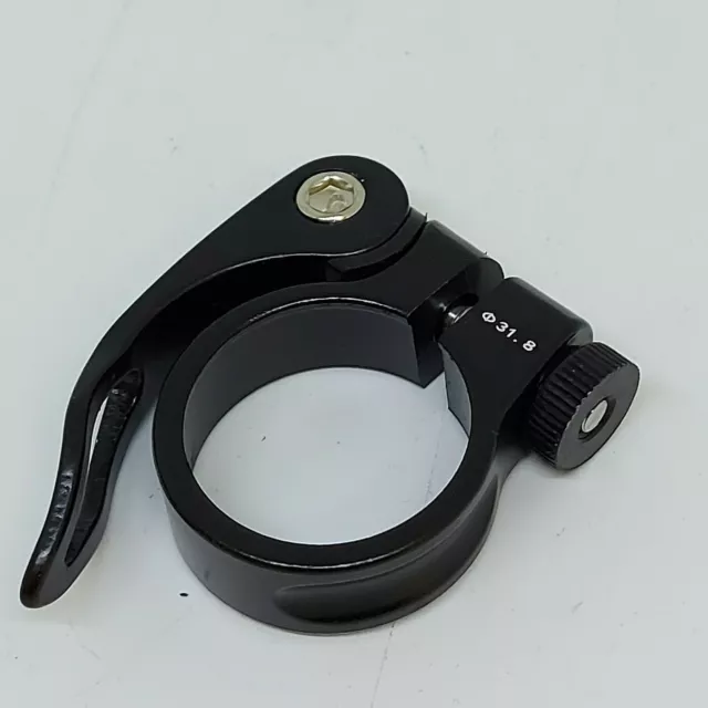 QR Seat Post Clamp 31.8mm 34.9mm Quick release tube clamp bike bicycle mtb BLACK